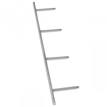Dwarsconsole voor kledinghangers Niska Ø 25,4 mm 2400 mm RVS-304 mat geslepen