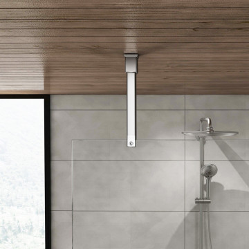 Stabilisatiestang set voor plafond montage Alva 20 x 20 mm 250 mm RVS-304 glanzend gepolijst