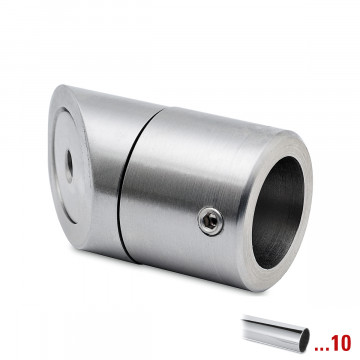 Muur flens 45° voor buis Ø 19,0 mm Schauni RVS-304 glanzend gepolijst
