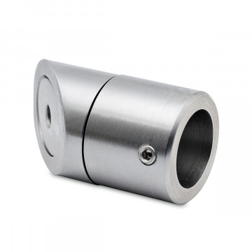 Muur flens 45° voor buis Ø 19,0 mm Schauni RVS-304 mat geslepen