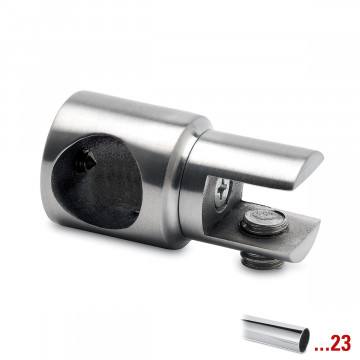 Glashouder gesloten voor buis Ã˜ 19,0 mm Maty zamak chroom look