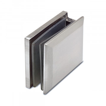 Hoekverbinder Sona glas/wand RVS-304 mat geslepen
