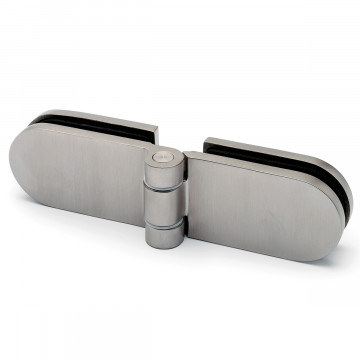 Glasdeurscharnier Kirstin glas/glas RVS-304 mat geslepen