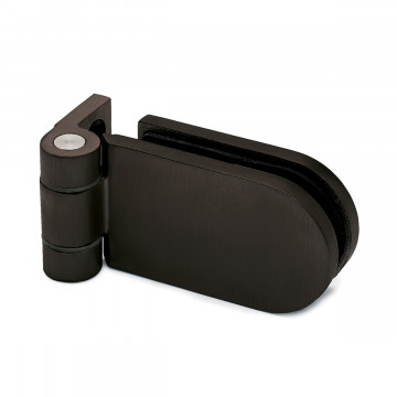 Glasdeurscharnier Kirstin glas/wand RVS-304 zwart