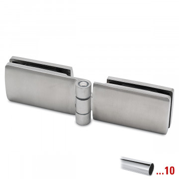 Glasdeurscharnier Helena glas/glas RVS-304 glanzend gepolijst