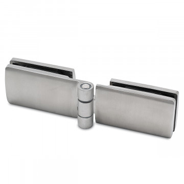 Glasdeurscharnier Helena glas/glas RVS-304 mat geslepen