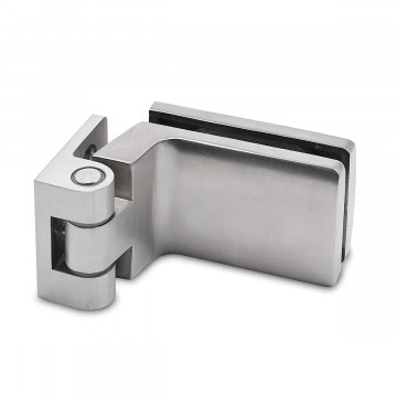 Glasdeurscharnier Victorine glas/wand RVS-304 mat geslepen