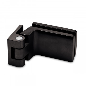 Glasdeurscharnier Victorine glas/wand RVS-304 zwart