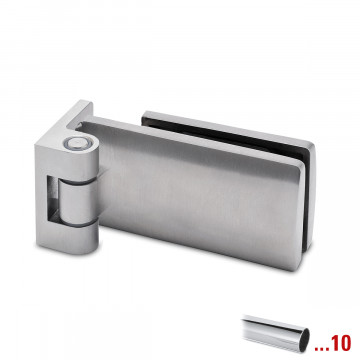 Glasdeurscharnier Kimberlie glas/wand RVS-304 glanzend gepolijst