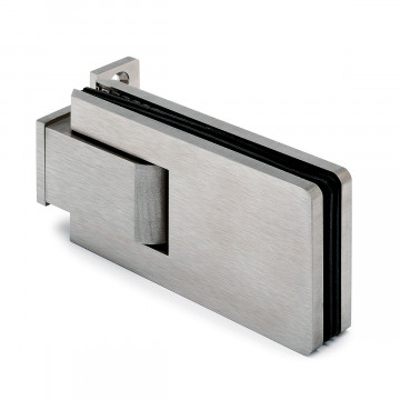 Glasdeurscharnier, verstelbaar Genie glas/wand RVS-304 mat geslepen