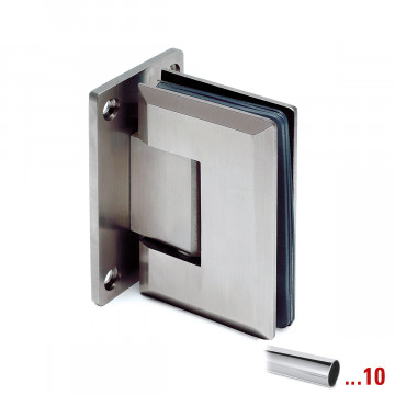Glasdeurscharnier Akasha glas/wand dubbelzijdige voet RVS-304 glanzend gepolijst