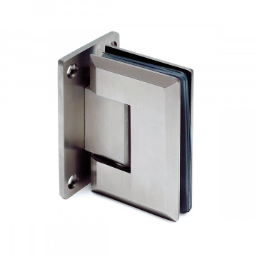 Glasdeurscharnier Akasha glas/wand dubbelzijdige voet RVS-304 mat geslepen