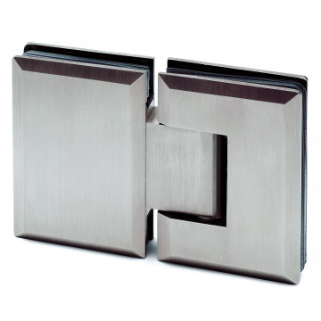 Glasdeurscharnier Akasha glas/glas RVS-304 mat geslepen