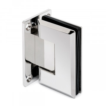 Glasdeurscharnier, verstelbaar Tatum glas/wand dubbelzijdige voet RVS-304 glanzend gepolijst