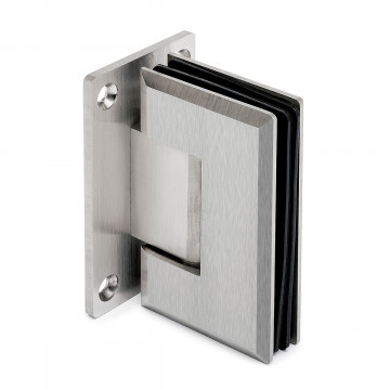Glasdeurscharnier, verstelbaar Tatum glas/wand dubbelzijdige voet RVS-304 mat geslepen