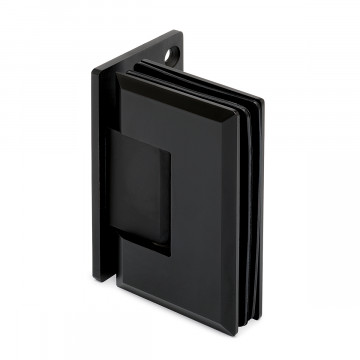 Glasdeurscharnier, verstelbaar Tatum glas/wand eenzijdige voet RVS-304 zwart