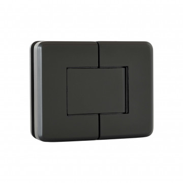 Glasdeurscharnier Leni glas/glas RVS-304 zwart