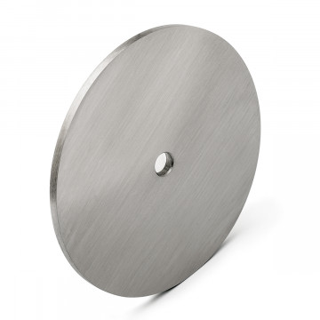 Wandbevestigingsplaat Spijker Ø 100 mm zamak RVS look