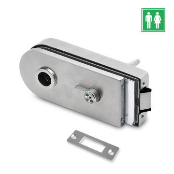 Glasdeurslot voor toilet Joyce RVS-304 mat geslepen