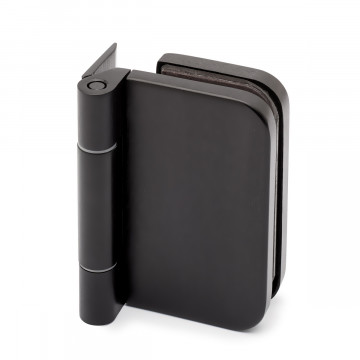Glasdeurscharnier Cassie aluminium zwart