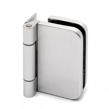 Glasdeurscharnier Cassie aluminium mat geanodiseerd