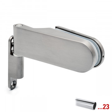 Glasdeurscharnier Jindy wand/glas zamak chroom look