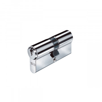 Dubbele profielcilinder 31/31 mm Feyona met 3 sleutels EN 1303 verschillend sluitend RVS-304 mat geslepen