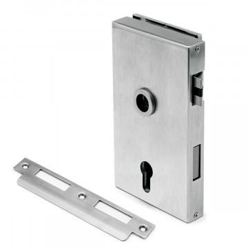 OFFICE Glasdeurslot Marelle DIN links RVS-304 mat geslepen