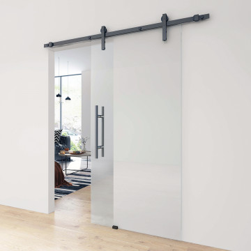 Schuifdeur Jonalien excl. glas aluminium zwart