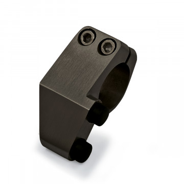 Deurstopper voor schuifdeur Genoveva links RVS-304 zwart