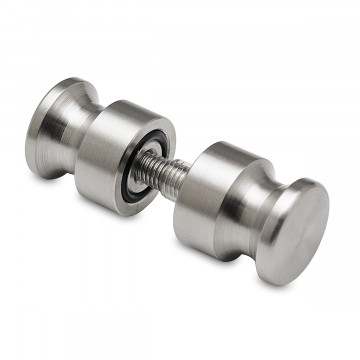Glasdeurknop, dubbelzijdig Acantha RVS-304 mat geslepen