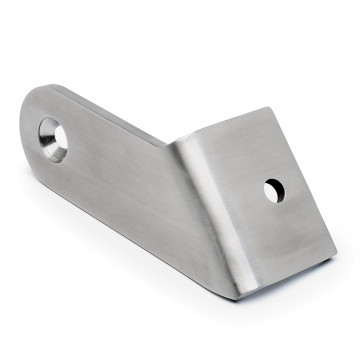 Hoekverbinder 45° Annelein voor buis Ø 38,1 mm links RVS-304 mat geslepen