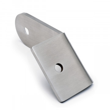 Hoekverbinder 45° Annelein voor buis Ø 38,1 mm rechts RVS-304 mat geslepen