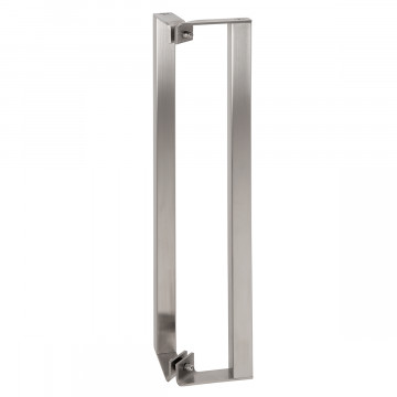 Deurgreep, dubbelzijdig 45° Myla 1000 mm lang 35 x 35 mm RVS-304 mat geslepen