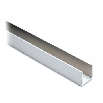 Aluminium U-profiel 15 x 15 x 15 mm onbewerkt
