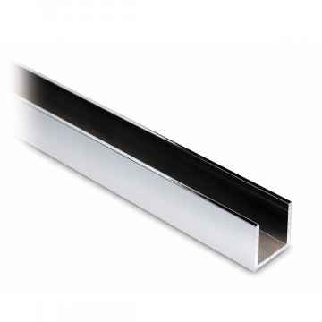 Aluminium U-profiel 15 x 15 x 15 mm glanzend gepolijst