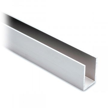 Aluminium U-profiel 30 x 20 x 30 mm onbewerkt