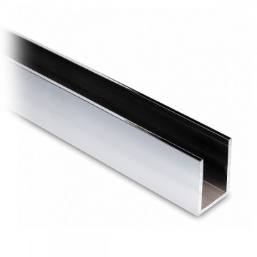 Aluminium U-profiel 30 x 20 x 30 mm glanzend gepolijst