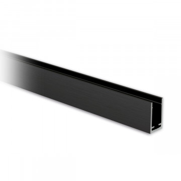 Aluminium U-profiel 40 x 25 x 40 mm zwart gecoat