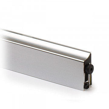 Valdorpel, zelfklevend Clarita 1030 mm DIN rechts aluminium RVS look