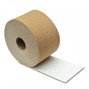 Afstandhouders van kurk met hechtschuim Ellen 18 x 18 x 4 mm (per rol 10.000 stuks)