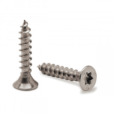 Houtschroef Tiffanie 4 x 16 mm torx zamak chroom look