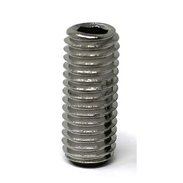 Stelschroef met binnenzeskant M5 x 50 mm RVS-304 mat geslepen Stelschroef met binnenzeskant M5 x 50 mm RVS-304 mat geslepen