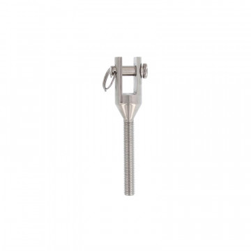 Gaffelterminal gedraaid M6 RVS-316