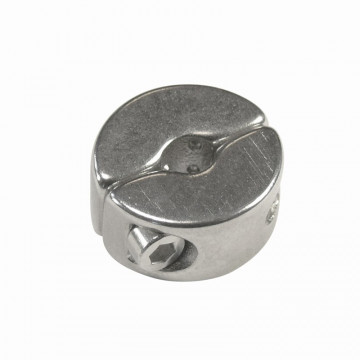 2-delige draadklem met 2 schroeven 8 mm RVS-316
