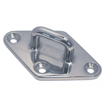 Oogplaat met plat oog 53 mm RVS-316