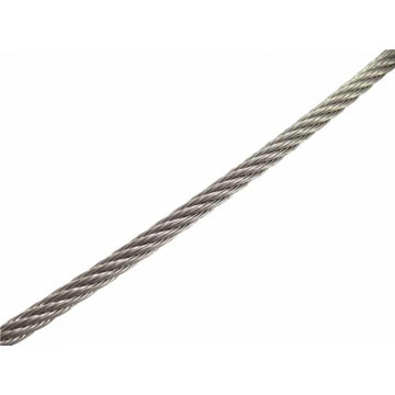 RVS kabel 1,0 mm medium flexibel 7x7 100 meter op rol RVS-316