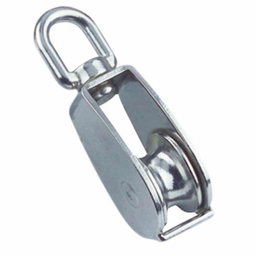 Katrol met warteloog Ø 20 mm touwmaat 5 mm RVS-304