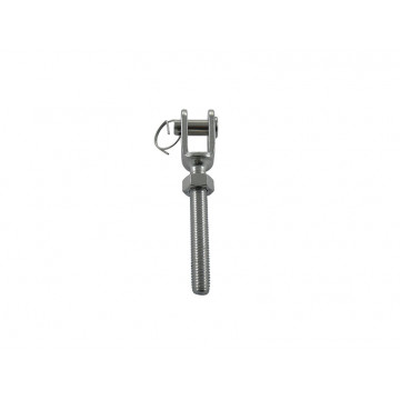 Gaffel met linkse draadeind M5 RVS-316