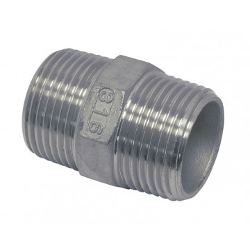 Koppelstuk met buitendraad, 1/2 inch RVS-316 (A4)